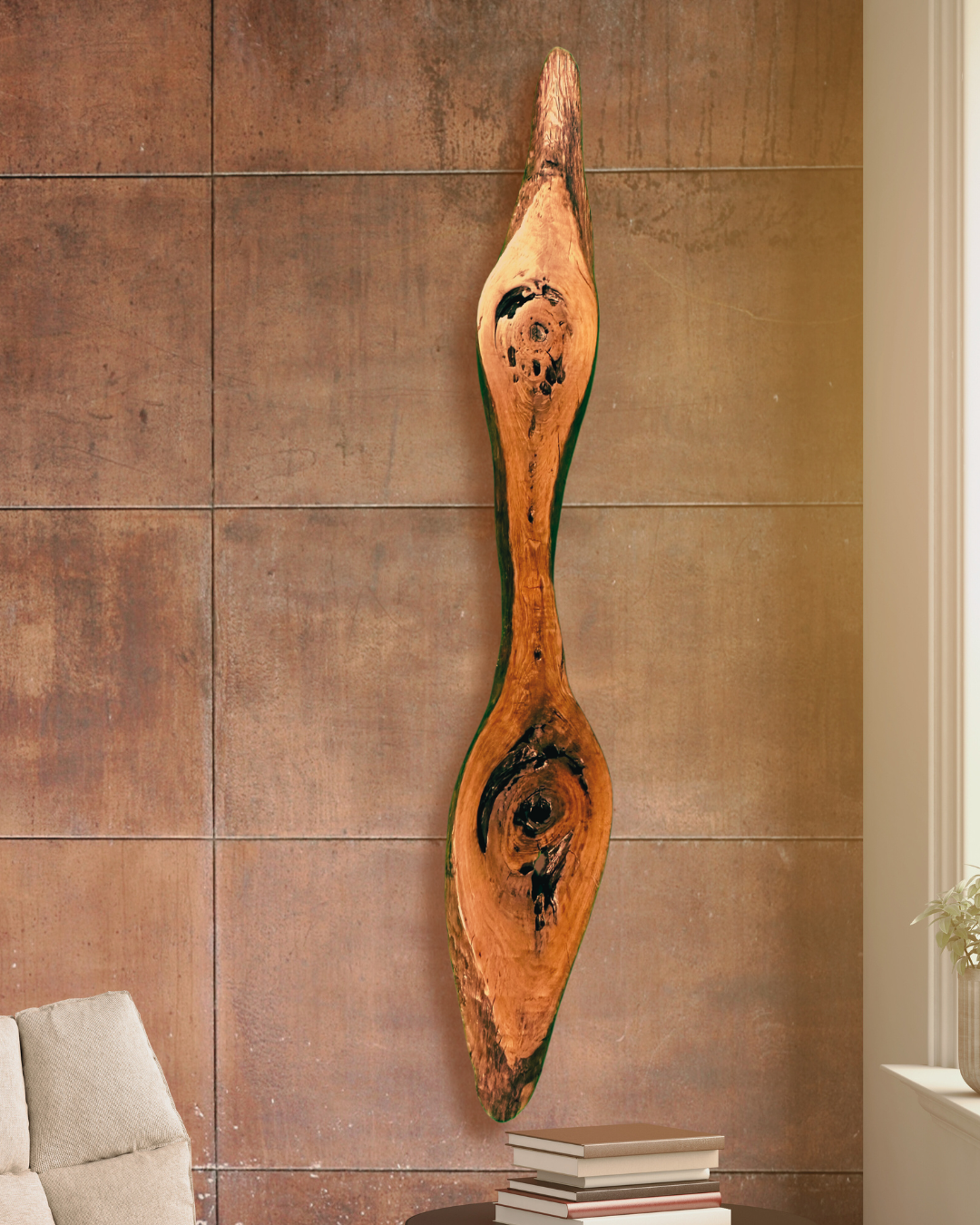500 BC Ancient Pecky Sinker Cypress Wall Hanging